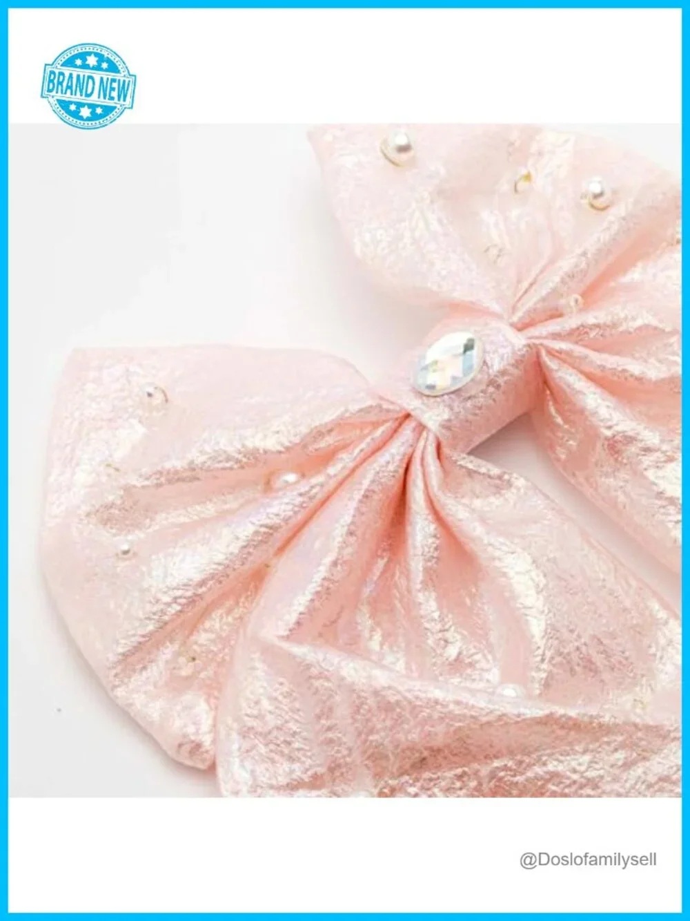 Rhinestone Pearl Hair Clips with Alligator Clips